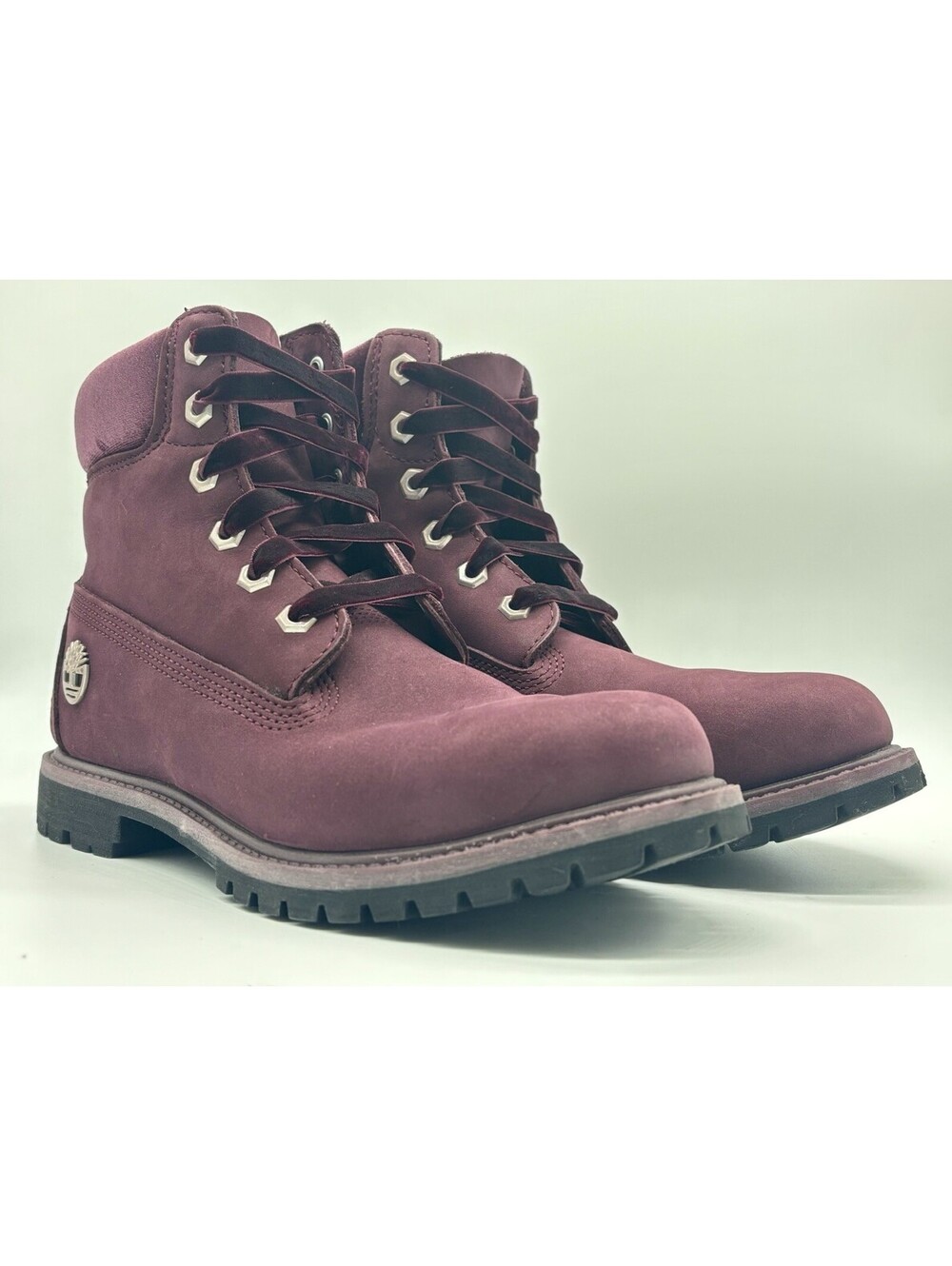 Timberland 6” Premium Waterproof Boots Women’s 9 Burgundy Velvet Nubuck A1KC1
